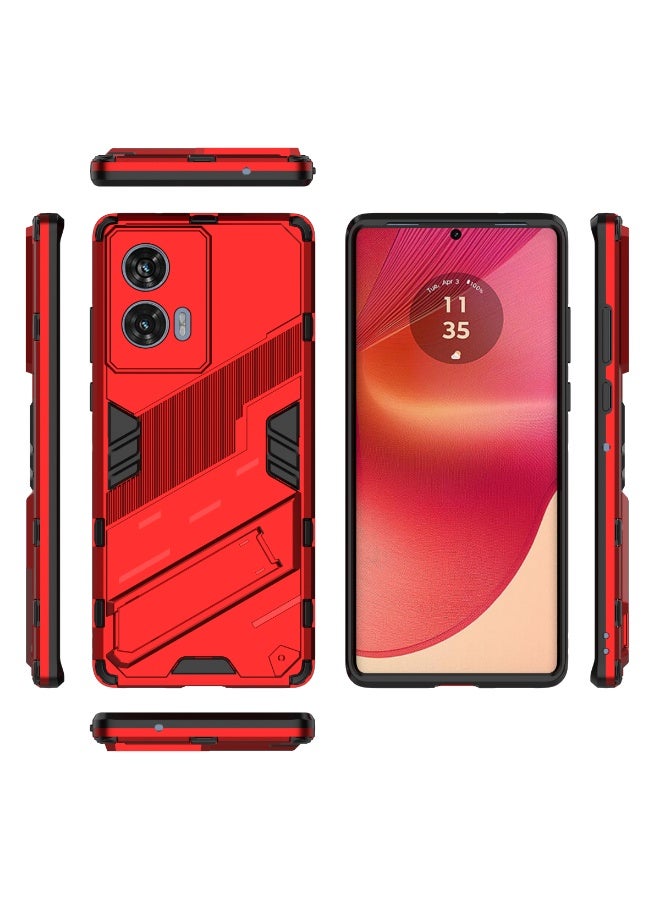 جولدن ماسك موتورولا موتو إيدج 50 فيوجن (Motorola Edge 50 Fusion)جراب بانك حماية من الخدوش(احمر) - Image 3